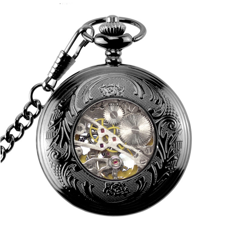 Orologio meccanico classico romano Steampunk orologio a mano vento da uomo orolo