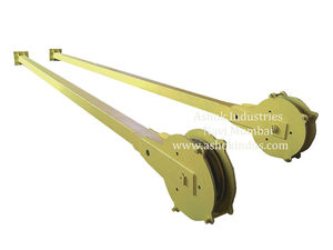 Ashok Industries Industrial Cable Reel System Dual Arm Yellow Metal Heavy Duty Rotating Mechanism - Product Image 4