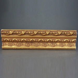Cornice Classica in Legno Massello con Perline Dorate e Stampa UV, Decorazione Murale Ecologica <span class=keywords><strong>per</strong></span> Dipinti ad Olio e Foto - Product Image 2