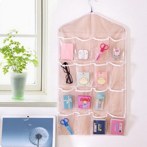 Charmcci 400710 tessuto 16 custodia appesa borsa intimo calzino petto multistrato dopo porta contenuto armadio organizzatore - Product Image 3