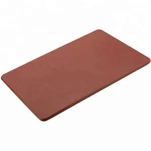 Colourful anti-slip HDPE rubber sushi cutting board with 2 handles