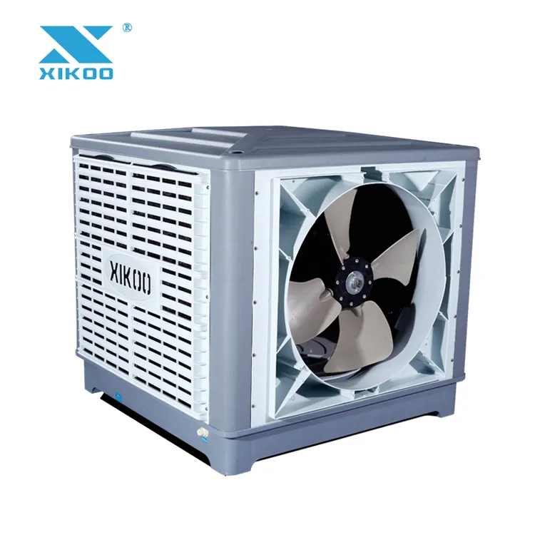 Refrigerador de ar evaporativo, sistema de resfriamento, umidade e evaporativo, resfriamento molhado