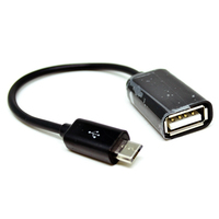 Micro 5 pines macho OTG On The Go a USB A Cable adaptador hembra para Android