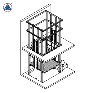 1000 kg Hydraulische Elektrische Outdoor Materiaal Lift lift