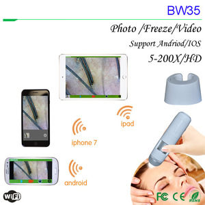 Dermatoscope portable wi-fi pour la peau, analyseur intelligent du cuir chevelu, outil de beauté pour les cheveux, <span class=keywords><strong>microscope</strong></span> wifi - Product Image 3