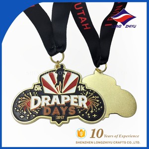 China fabricante promoción recuerdo personalizado jogging run medalla de oro - Product Image 2