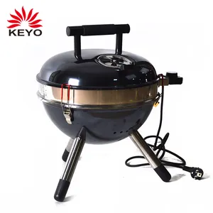 230V Indoor 14 Inch Kettle Electric Grill For Barbecue Table Top Smokeless Electric Infrared Bbq Grill