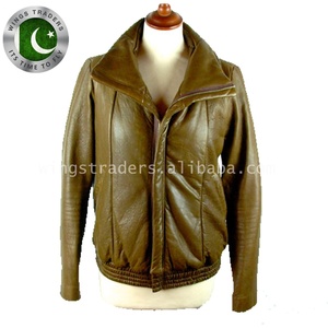 100% VÉRITABLE VESTE EN CUIR MARRON - Product Image 2