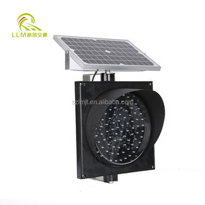 Nuevo diseño de alta visibilidad 300mm <span class=keywords><strong>amarillo</strong></span> <span class=keywords><strong>intermitente</strong></span> luz de advertencia de tráfico solar - Product Image 5