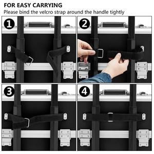 Malette de <span class=keywords><strong>maquillage</strong></span> de beauté professionnelle pour artiste, <span class=keywords><strong>valise</strong></span> à roulettes, en aluminium, avec miroir, très conçu, nouvelle collection - Product Image 5