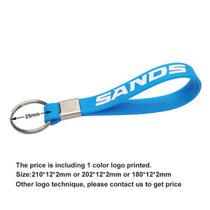 Da Polso in Silicone Debossed Fascia Personalizzata Bulk Chiave della Cordicella Catena di Gomma Logo Del Silicone Del braccialetto <span class=keywords><strong>Portachiavi</strong></span> - Product Image 3