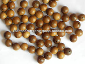 Perles de bois de santal pur de Mysore, sculpture religieuse en bois pour le bouddhisme, modèle souvenir rond, chapelet de style traditionnel - Product Image 3