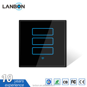 Lanbon intelligent maison intelligente wifi interrupteur mural, interrupteur de lumière de travail avec Google home et <span class=keywords><strong>Amazon</strong></span> Alexa - Product Image 3