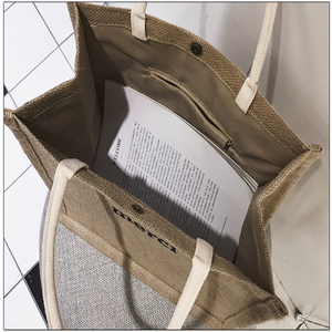 Tesco mariquita Murval bolso impreso personalizado arpillera de yute bolsa de compras Extra grande - Product Image 5