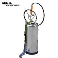 5L स्टेनलेस स्टील गर्म पानी के साथ धातु दबाव स्प्रेयर viton सील
