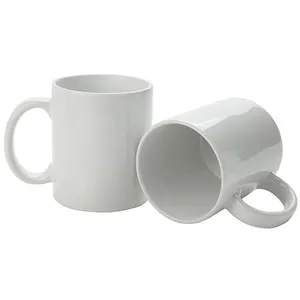 11Oz Mug Sublimasi Dilapisi Putih dengan Lapisan Grosir