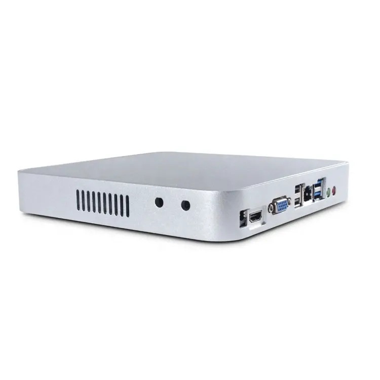 J1900 fanless बॉक्स मिनी पीसी Barebone, एकीकृत ग्राफिक्स इंटेल HD समर्थन पूर्ण HD