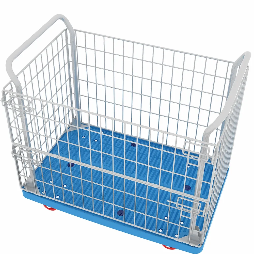 Wasserij trolley prijs Platform vouwen hand winkelwagen Cargo duwen zware platform winkelwagen trolley