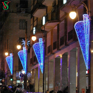 Ngày Lễ Năm Mới Giáng Sinh Trang Trí Đường Phố Thành Phố Ngoài Trời RGB Đèn Chống Thấm Nước Cực Gắn Ngôi Sao Hoa Motif Đèn - Product Image 6