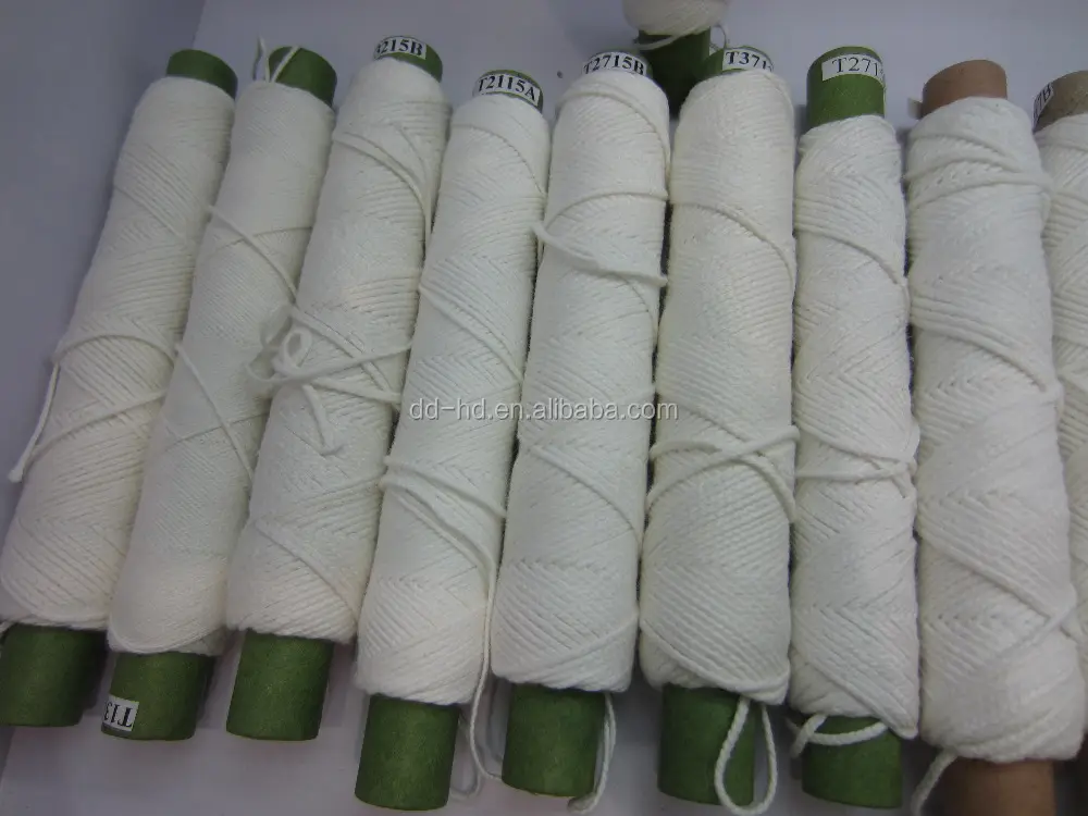 Various models of cotton braided candle wick