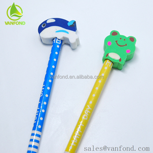 Mignon 3D de Bande Dessinée Gomme Led <span class=keywords><strong>Crayon</strong></span> De Coréen - Product Image 1