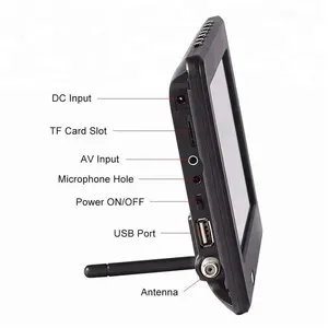 Mini support TV Portable 7 pouces, pour voiture, écran Lcd numérique, DVB T2, ATSC, DVB, ATSC, camion
