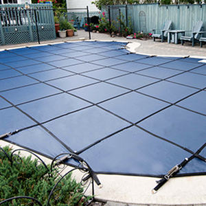 650Gsm Massief Pvc Zwembad Hoes Met Roestvrij Emmers & Ankers Veiligheid Lona Zwembad Gordijn Geweven & Gedrukt Patroon - Product Image 2