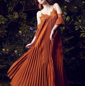 M616 D.Y di modo sexy elegante del merletto scava fuori jag chiffon lungo <span class=keywords><strong>blu</strong></span> del vestito da partito - Product Image 3