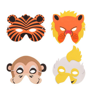 F532 Animal Kids Jungle Máscaras Goodie Bolsas Vestir ODM Suministros <span class=keywords><strong>para</strong></span> fiestas Favores <span class=keywords><strong>de</strong></span> fiesta <span class=keywords><strong>de</strong></span> cumpleaños Circo Niños Espuma Niño Animal Máscara - Product Image 6