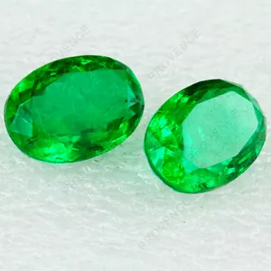 Hot Koop 11*14mm Ovale Dark Emerald Kleur Natuurlijke Scheuren Stone Synthetische Losse Ei Gems Imitatie Emerald Sieraden voor Koop