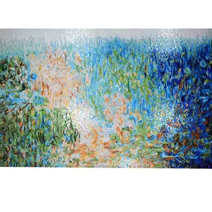 Living room hallway wall design decoration abstract art glass mosaic mural tile