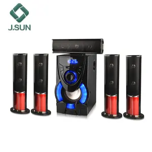 5,1 altavoz, inalámbrico blue tooth speaker sistema de cine en casa con USB SD FM