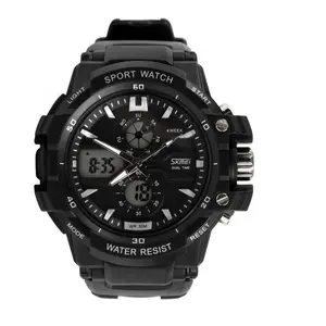 Buona qualità a buon mercato skmei 0990 wr 30 m di sport dijital saat cronografo dual orologio mani degli uomini