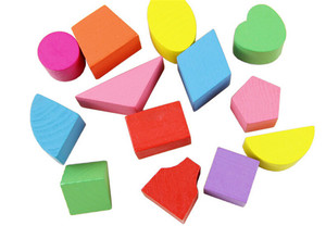 Gioco in Legno con Forme Geometriche Cartoon, Cubi in Legno per Bambini - Product Image 6