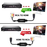RCA CVBS AV zu HDMI Male zu Male Cable 6ft 1.8m HD 1080P für PC Laptop Projector HDTV