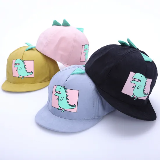 어린이 야구 모자 소년 키즈 새로운 야구 모자 조정 가능한 Snapback 모자 만화 공룡 모자 여름 태양 모자 새로운