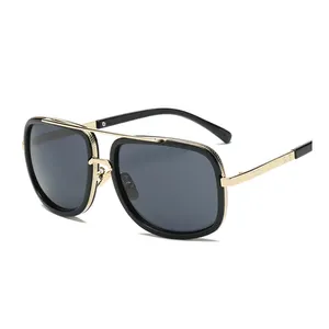 Men New Fashion Outdoor Promotion Gift Driving Eyeglasses Retro Metal Square Frame Sunglasses Sun Glasses