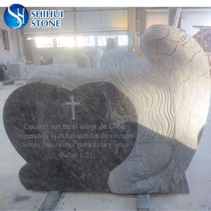 Резной Ангел сердце Хама синий гранит - Product Image 4