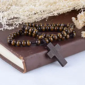 A&J Professional design high quality religious cross rosary,wooden rosary,Catholic rosaries.