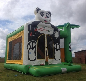 Remise Offre Spéciale de qualité 15% <span class=keywords><strong>2019</strong></span> Panda château gonflable location commerciale gonflable Combo maison Top air Inflatesr JUMPFUN - Product Image 1