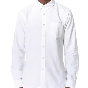高品质最新设计四向拉伸纯色长袖男士衬衫