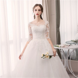 Nuovi stili di moda abiti da sposa da donna senza spalline lunghezza del pavimento Applique Vintage abito da sposa da donna