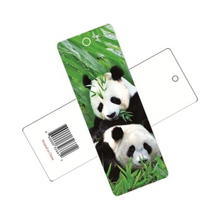 Signets lenticulaires 3d imprimés personnalisés de Panda Cartoon Drôle de conception Papier Plastique Signet lenticulaire 3D pour Cadeaux Souvenirs - Product Image 4
