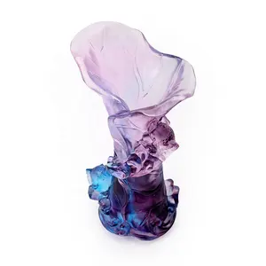 Nordic Creatieve Hoge Kwaliteit Handgeblazen Gekleurde Cilinder Bloemstukken Gekleurde Glazuur Glas Vazen Voor Home Decor