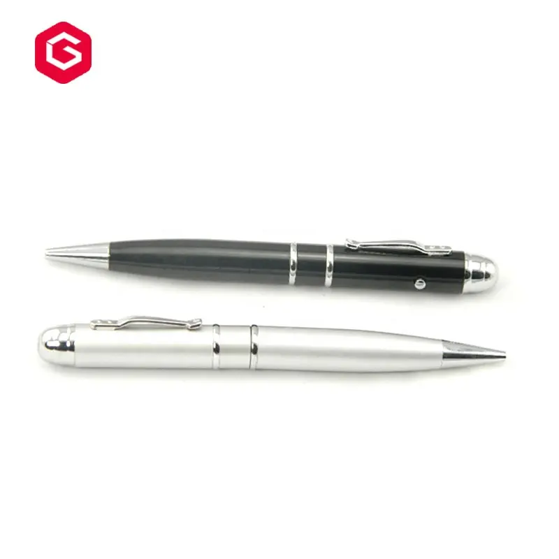 USB القلم مع مؤشر ليزر ، هدية فلاشة usb مع شعار مخصص القلم محرك فلاش usb
