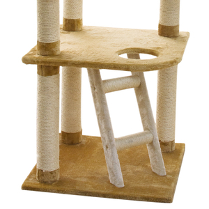 Großhandel Holz Scratcher Möbel Luxuriöse Pet Condo Kratz baumhaus - Product Image 4