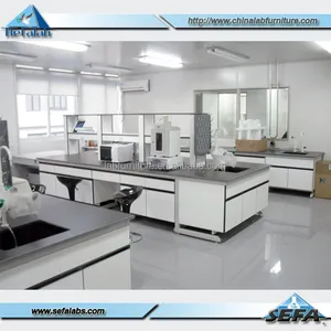 Meja Laboratorium Desain Laboratorium Sekolah dengan Laminasi Formika Produsen Furnitur Tiongkok