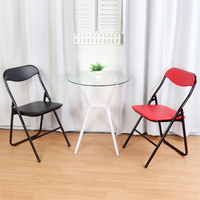 Chaise de bureau exécutive pliable en fer moderne