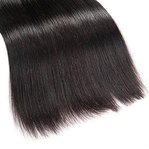 Mslary 9A 3 mechones con cierre extensiones de cabello humano 100% cabello indio Virgen sin procesar - Product Image 4