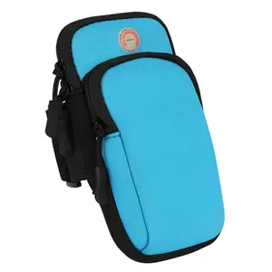 Lymech New Neoprene Small Gym Running Sport Waterproof Belt Arm Band Wallet Cell Mobile Phone Bag Case Purse For Women Lady Men 2021